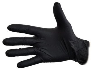 Rękawiczki Jednorazowe NITRYLOWE 100szt L czarne