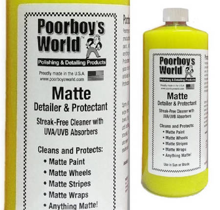 Poorboys World Matte Cleaner and Protect Płyn do czyszczenia i konserwacji lakierów matowych i folii 473ml